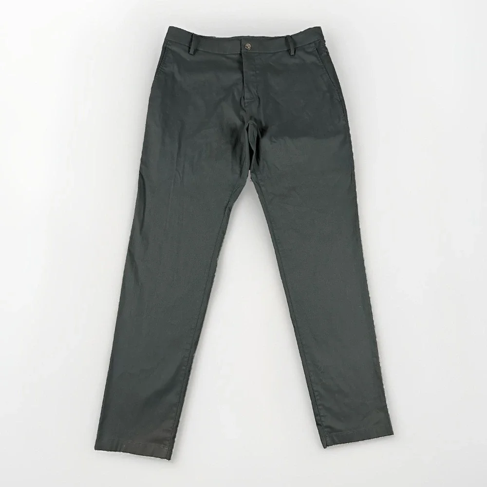 Birddogs Pants Mens 34x32 Tapered Chino Stretch Golf Casual Black Athletic